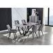 Стол DALI CERAMIC Intarsio 180х90 Серый Эффект Мрамора
