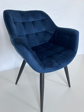 Кресло ELEGANTE Velvet Intarsio Синий фотография