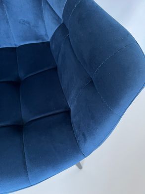 Кресло ELEGANTE Velvet Intarsio Синий фотография