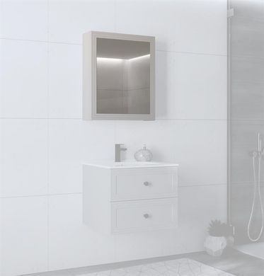 Шкафчик зеркальный для ванной комнаты TORETO 70x60/1D Halmar Кашемир