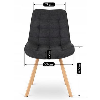 Стілець MEBEL ELITE KATHY Чорний фотографія
