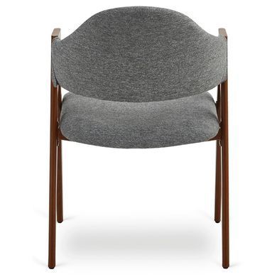 Стул MEBEL ELITE RUIZ ткань серый/орех фотография