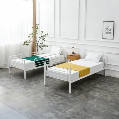 Двоярусне ліжко 90x200 см MEBEL ELITE RODEZ білий фотографія