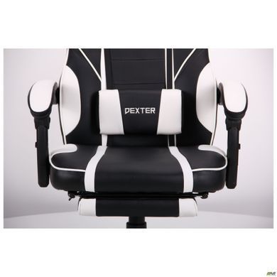 Комп'ютерне крісло VR Racer Dexter Vector AMF Чорний/білий фотографія