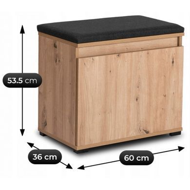 Передпокій MEBEL ELITE MODENA 120 Дуб Артизан/графіт фотографія