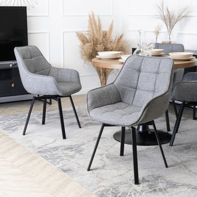 Стул поворотный MEBEL ELITE LUNA 2 Серый фотография