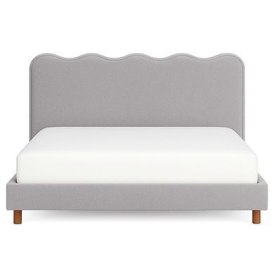 Кровать двуспальная MEBEL ELITE IZMIR 160x200 см Серая фотография