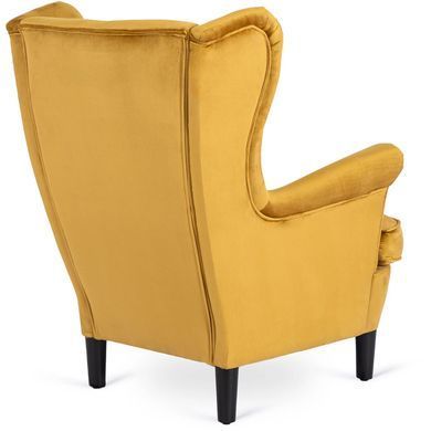 Кресло мягкое бархатное MEBEL ELITE KLARIS 2 Velvet Горчичий фотография