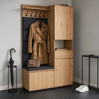 Передпокій MEBEL ELITE MODENA 120 Дуб Артизан/графіт фотографія