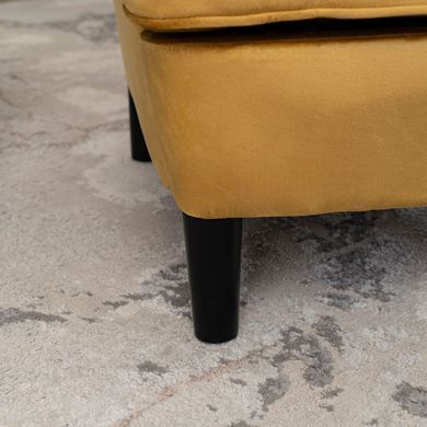 Кресло мягкое бархатное MEBEL ELITE KLARIS 2 Velvet Горчичий фотография