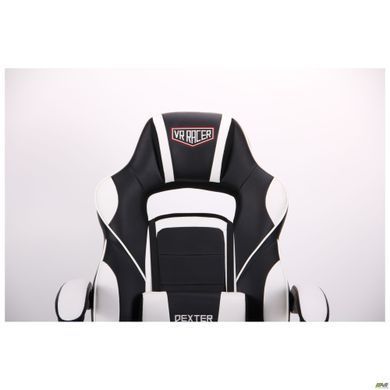 Комп'ютерне крісло VR Racer Dexter Vector AMF Чорний/білий фотографія