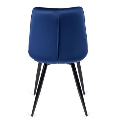 Стілець оксамитовий MEBEL ELITE RIO Velvet, Темно-синій фотографія