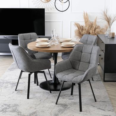 Стул поворотный MEBEL ELITE LUNA 2 Серый фотография