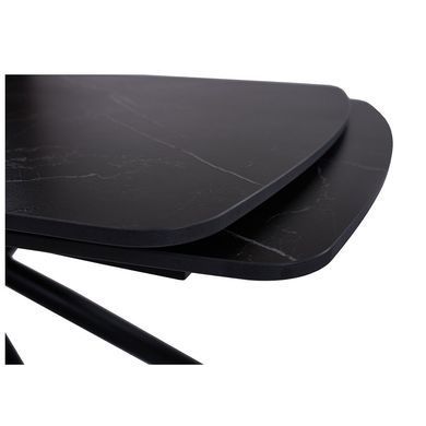 Стол раскладной PALERMO BLACK MARBLE Concepto 140(200)x90 Керамика Матовый Черный фотография