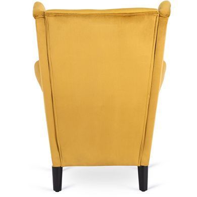 Кресло мягкое бархатное MEBEL ELITE KLARIS 2 Velvet Горчичий фотография