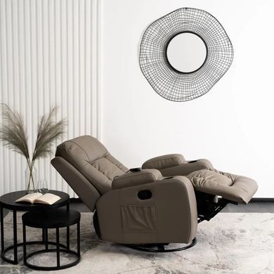 Масажне крісло MEBEL ELITE BOX екошкіра Сірий фотографія
