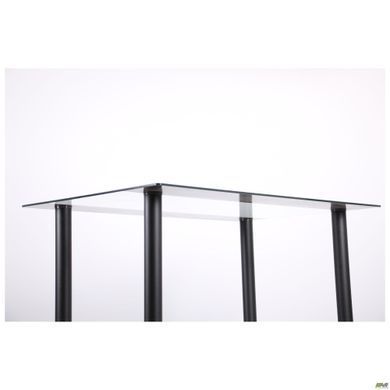 Cтол обеденный Аттика AMF 120X80 Прозрачный / Атрацит фотография
