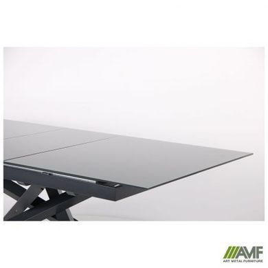 Стіл розкладний Gerald anthracite AMF 160(200)X90 glass Slate gray фотографія