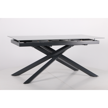 Стіл розкладний Gerald anthracite AMF 160(200)X90 glass Slate gray фотографія