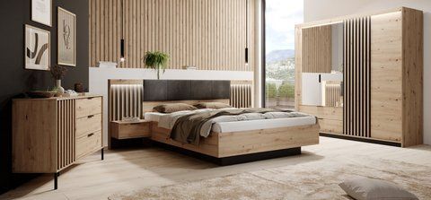 Спальня Perfect Home Талли / Tally A Дуб артизан/антрацит фотография