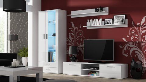 Стінка SOHO 8 Cama Білий Мат / Білий Глянець фотографія