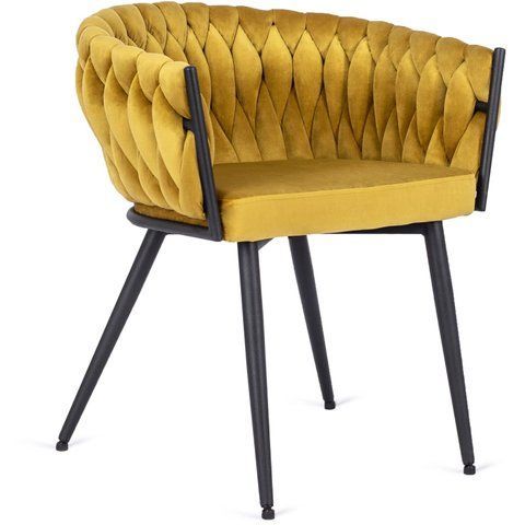 Стул бархатный MEBEL ELITE EMPOLI Velvet Горчица фотография