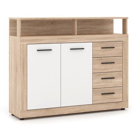Комод MEBEL ELITE BLAGO MIDI A 120 дуб сонома/білий фотографія