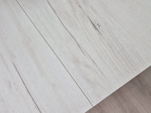 Розкладний стіл LAMAR D/G Intarsio 140(180)x80 Дуб крафт білий/Глиняний сірий фотографія