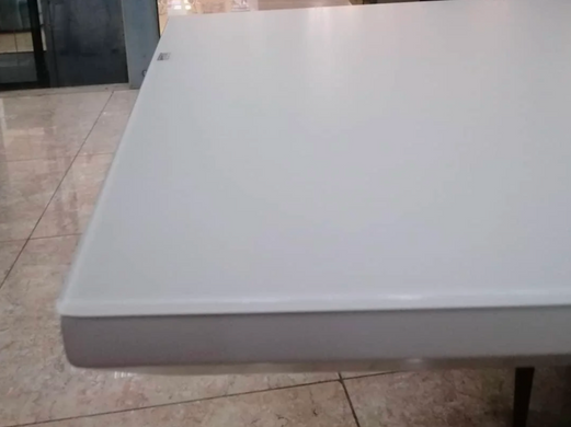 Стіл розкладний TMM-53-2 VETRO 160x90 Капучино Матовий фотографія