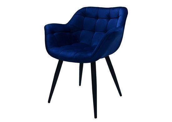 Кресло ELEGANTE Velvet Intarsio Синий фотография