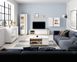 Витрина низкая Perfect Home Арко / Arco 1-дверная 1D1W/72 Белый глянец/дуб грандсон