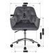 Стілець офісний поворотний оксамитовий MEBEL ELITE MONA Velvet Сірий