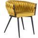 Стілець оксамитовий MEBEL ELITE EMPOLI Velvet Гірчиця