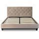 Ліжко оксамитове MEBEL ELITE QUEEN Velvet 160x200см Беж