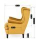 Кресло мягкое бархатное MEBEL ELITE KLARIS 2 Velvet Горчичий