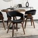 Стул бархатный MEBEL ELITE GARY Velvet, Черный/ореховый