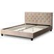 Ліжко оксамитове MEBEL ELITE QUEEN Velvet 160x200см Беж