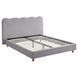 Кровать двуспальная MEBEL ELITE IZMIR 160x200 см Серая