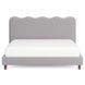 Кровать двуспальная MEBEL ELITE IZMIR 160x200 см Серая