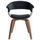 Стул бархатный MEBEL ELITE GARY Velvet, Черный/ореховый