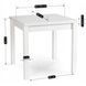 Стол раскладной MEBEL ELITE MAX 80(160)х80 см Белый
