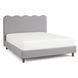 Кровать двуспальная MEBEL ELITE IZMIR 160x200 см Серая