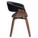 Стул бархатный MEBEL ELITE GARY Velvet, Черный/ореховый
