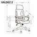 Компьютерное кресло VALDEZ 2 Halmar Серый