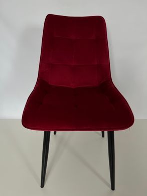 Стул CHARLIE Velvet Intarsio Бордо фотография