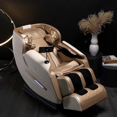 Масажне крісло MEBEL ELITE VX MAX екошкіра Бежевий фотографія