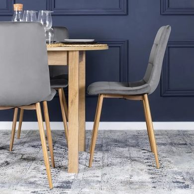 Стул бархатный MEBEL ELITE FREDY Velvet, Серый фотография
