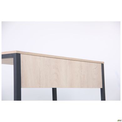 Стіл комп'ютерний Pluto AMF 138х60 Дуб Ендгрейн/Чорний графiт фотографія