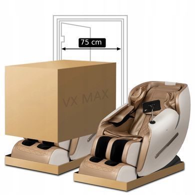 Масажне крісло MEBEL ELITE VX MAX екошкіра Бежевий фотографія