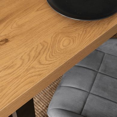 Стіл розкладний MEBEL ELITE TOMAS 130(230)х95 см Горіх / чорний фотографія